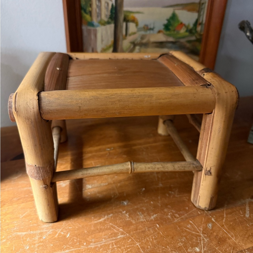 Rustic Bamboo Small Display Stand